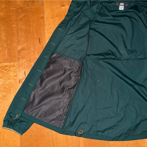 REI Co Op Flash Jacket Fjord Green Windbreaker Converts to Fanny Pack - Picture 6 of 13
